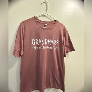 Rose Color Grandma Graphic T-Shirt